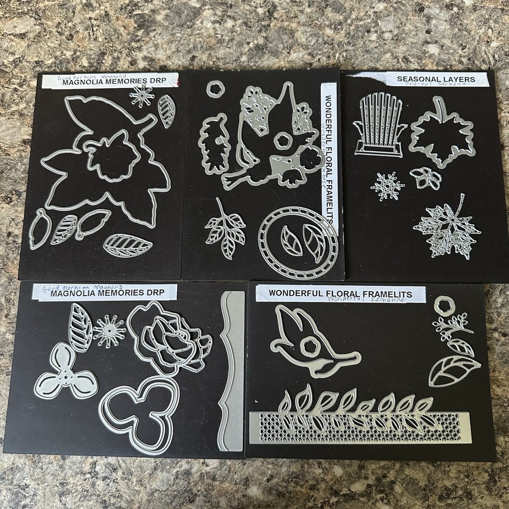 Stampin Up Magnolia Memories DRP Wonderful Floral Seasonal Layers Framelit Dies